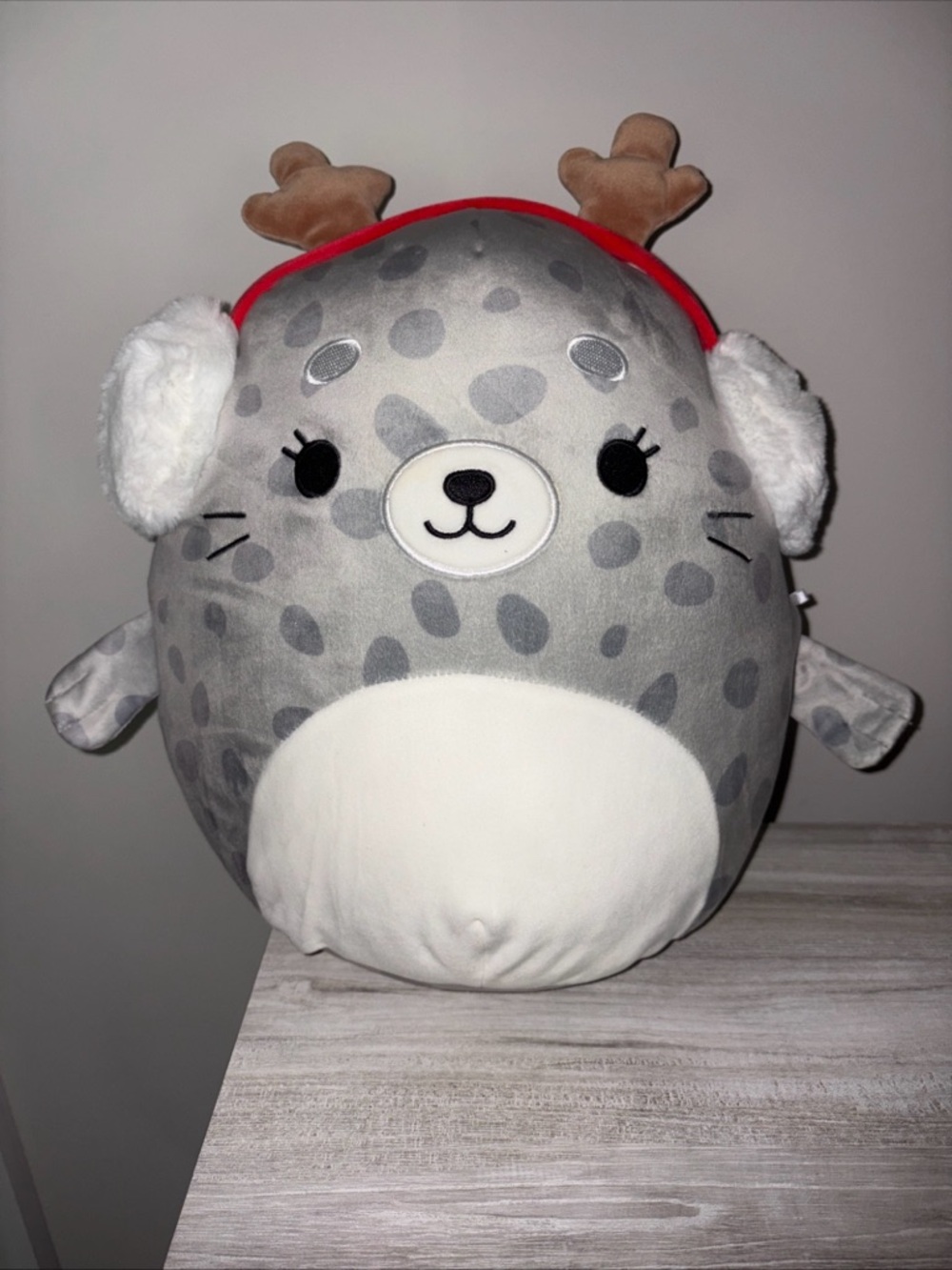 Squishmallows 12” Spotted Seal Odile Holiday Plush